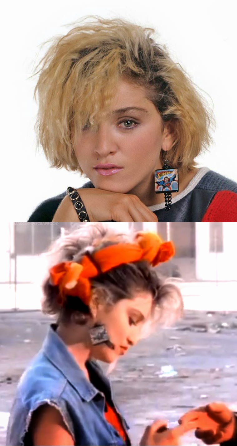 madonna borderline superman earring