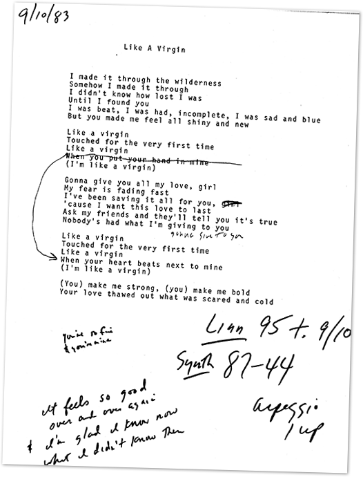 lyrics-like-a-virgin