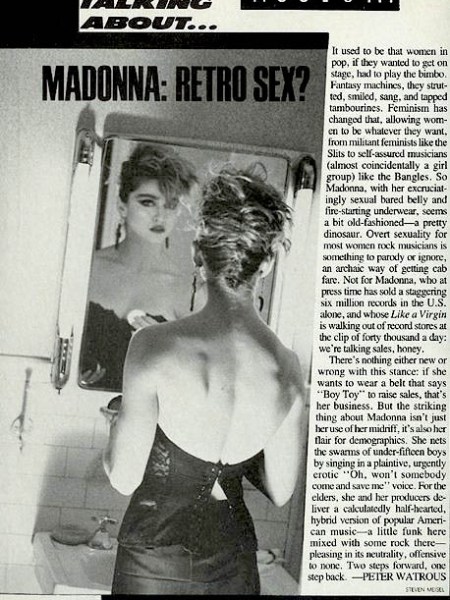 ON THE COVER: «VOGUE» (USA) MARZO&nbsp;1985