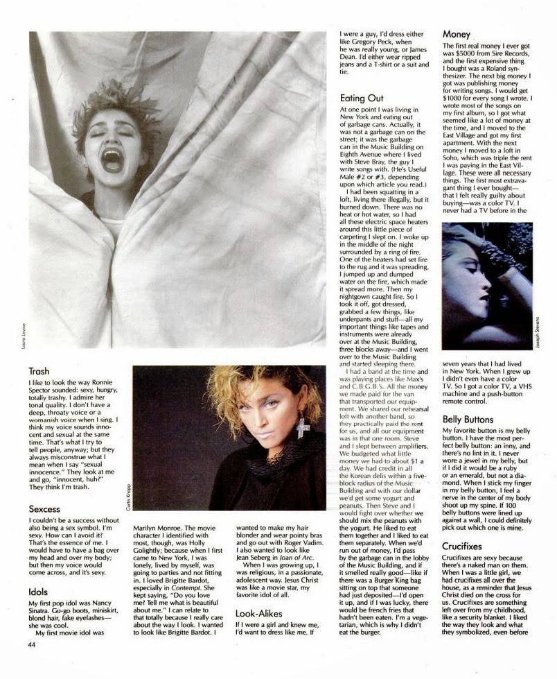 madonna spin magazine in terview 1985 4