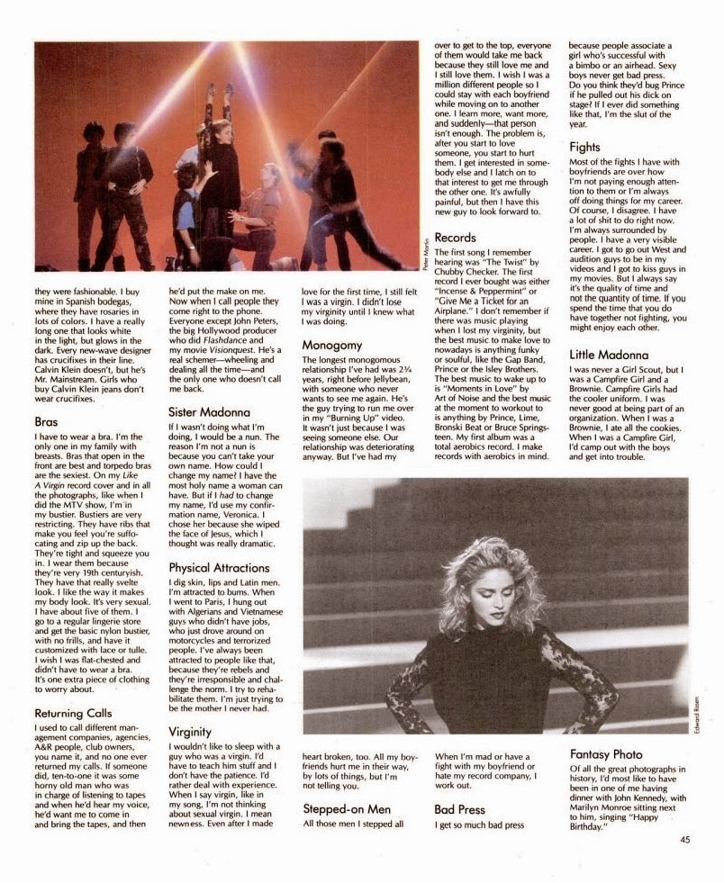madonna spin magazine in terview 1985 5