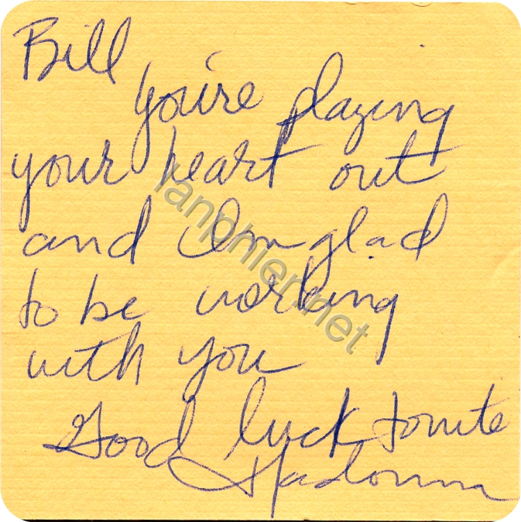 madonna good luck note