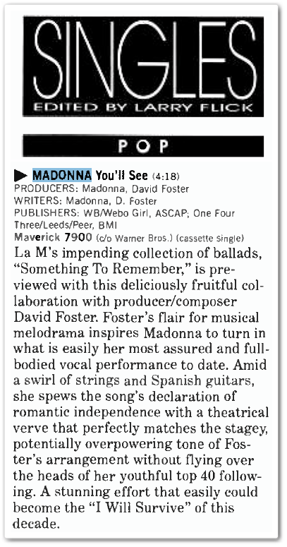 «YOU’LL SEE» – DIVINA MADONNA