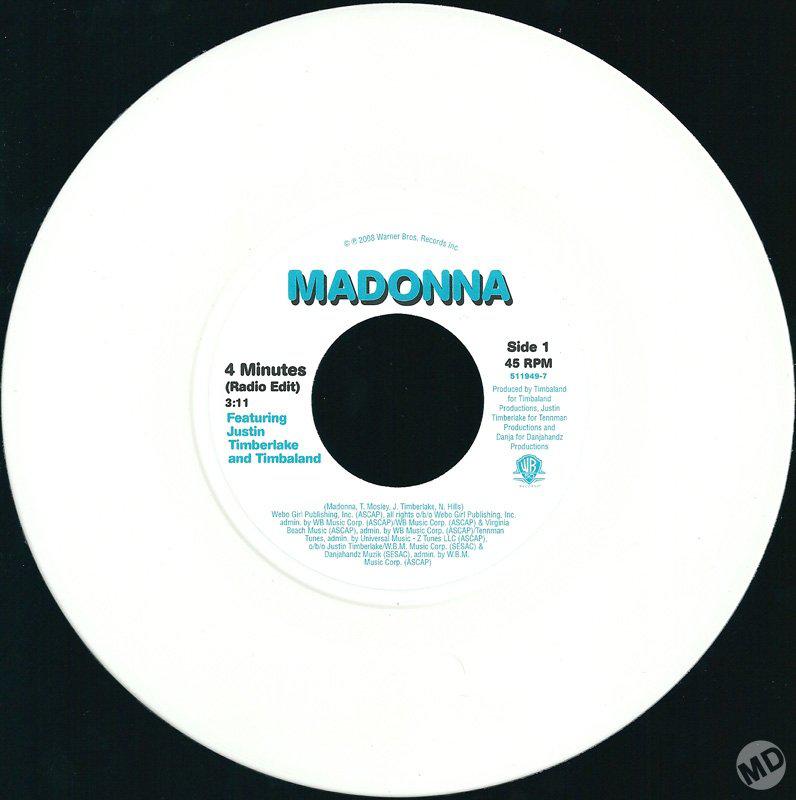 4 MINUTES» VINILO 7″ – DIVINA MADONNA