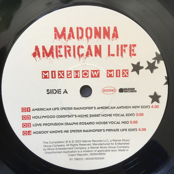 AMERICAN LIFE» MIXSHOW MIX EP – DIVINA MADONNA