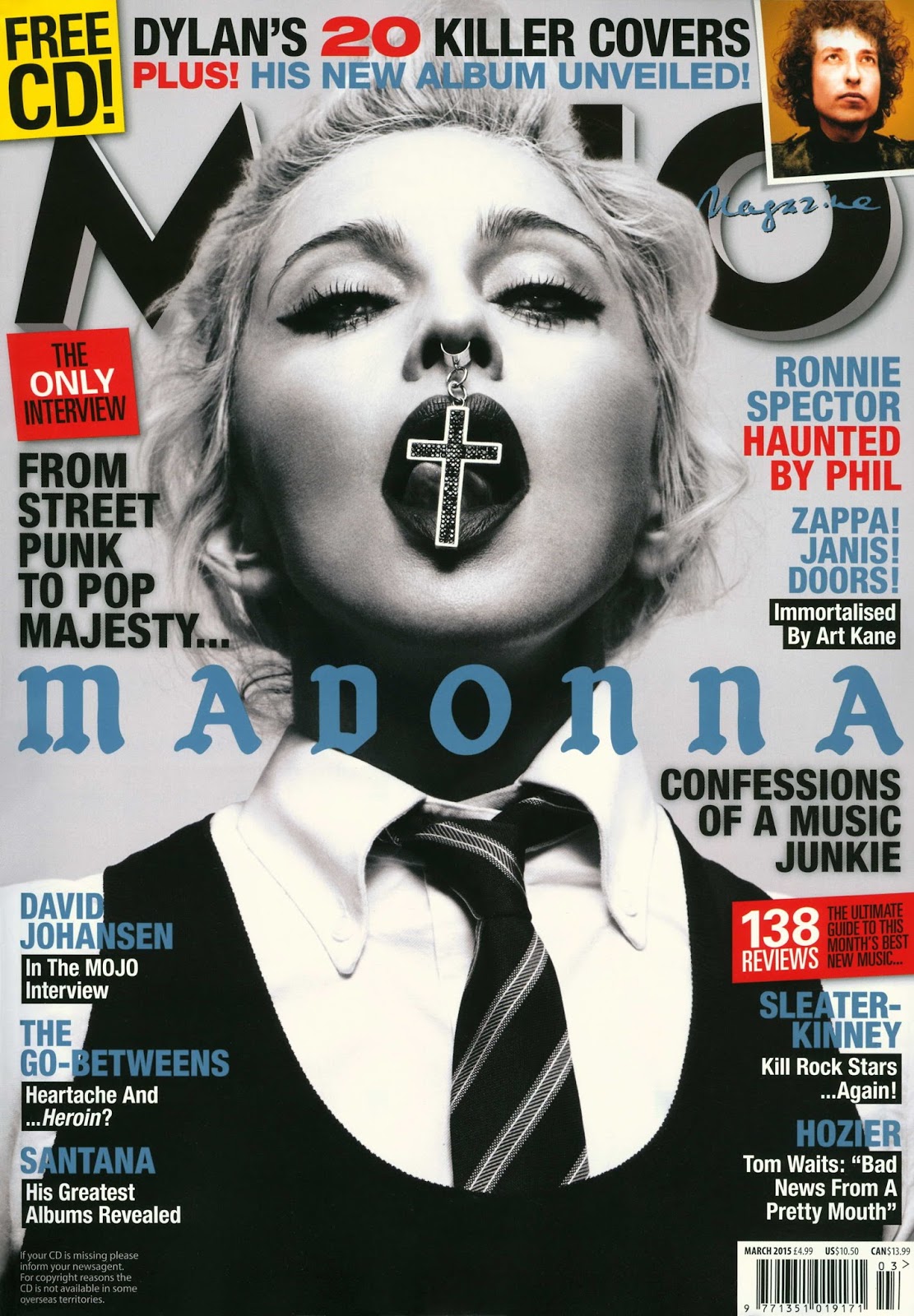 ON THE COVER: «MOJO» (USA) – ENERO 2015 – DIVINA MADONNA