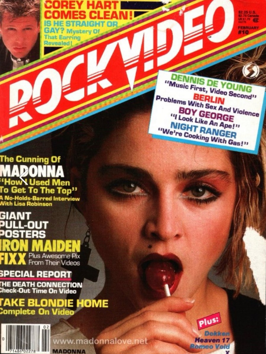 ON THE COVER: «ROCK VIDEO» (USA) FEBRERO&nbsp;1985
